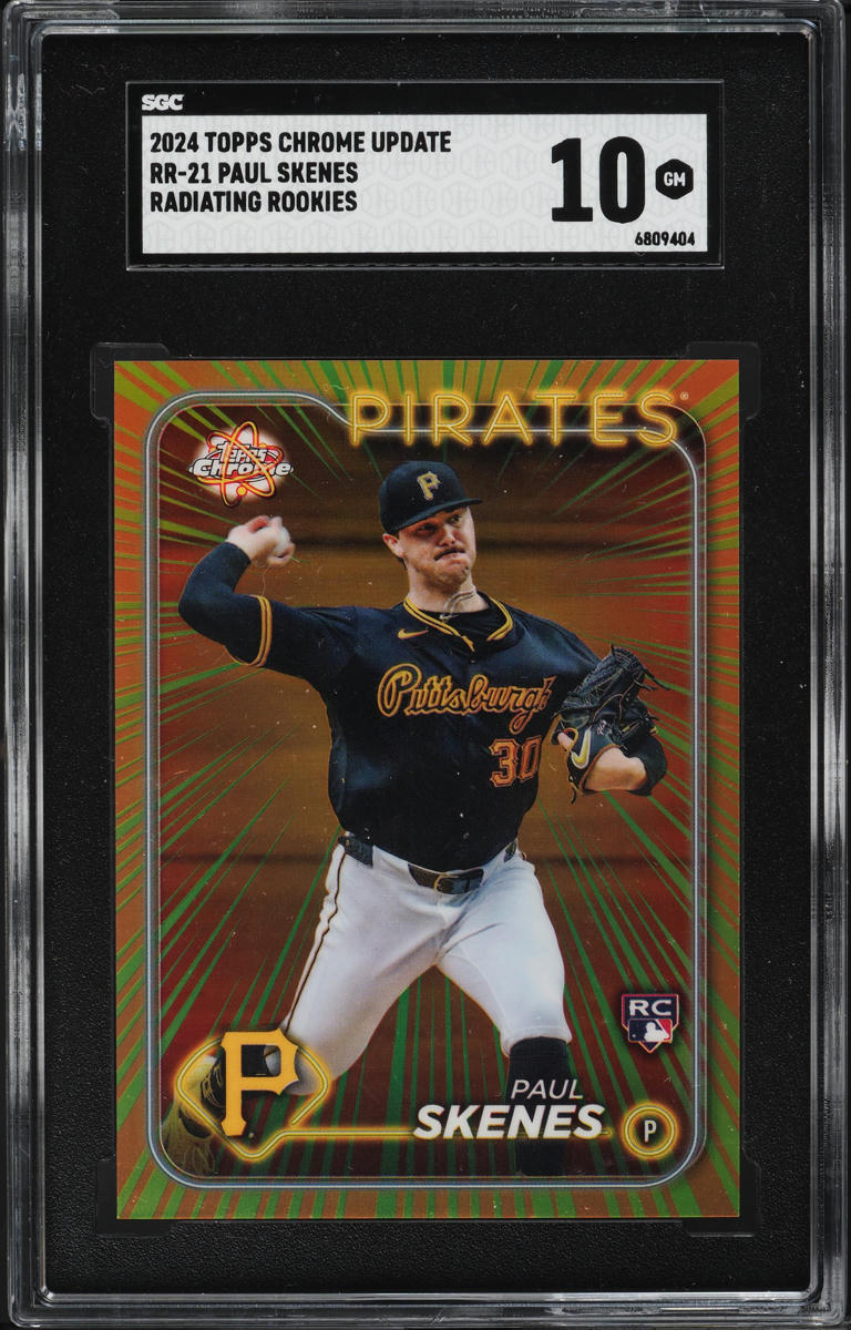 2024 Topps Chrome Update Radiating Paul Skenes ROOKIE #RR-21 SGC 10 GEM MINT