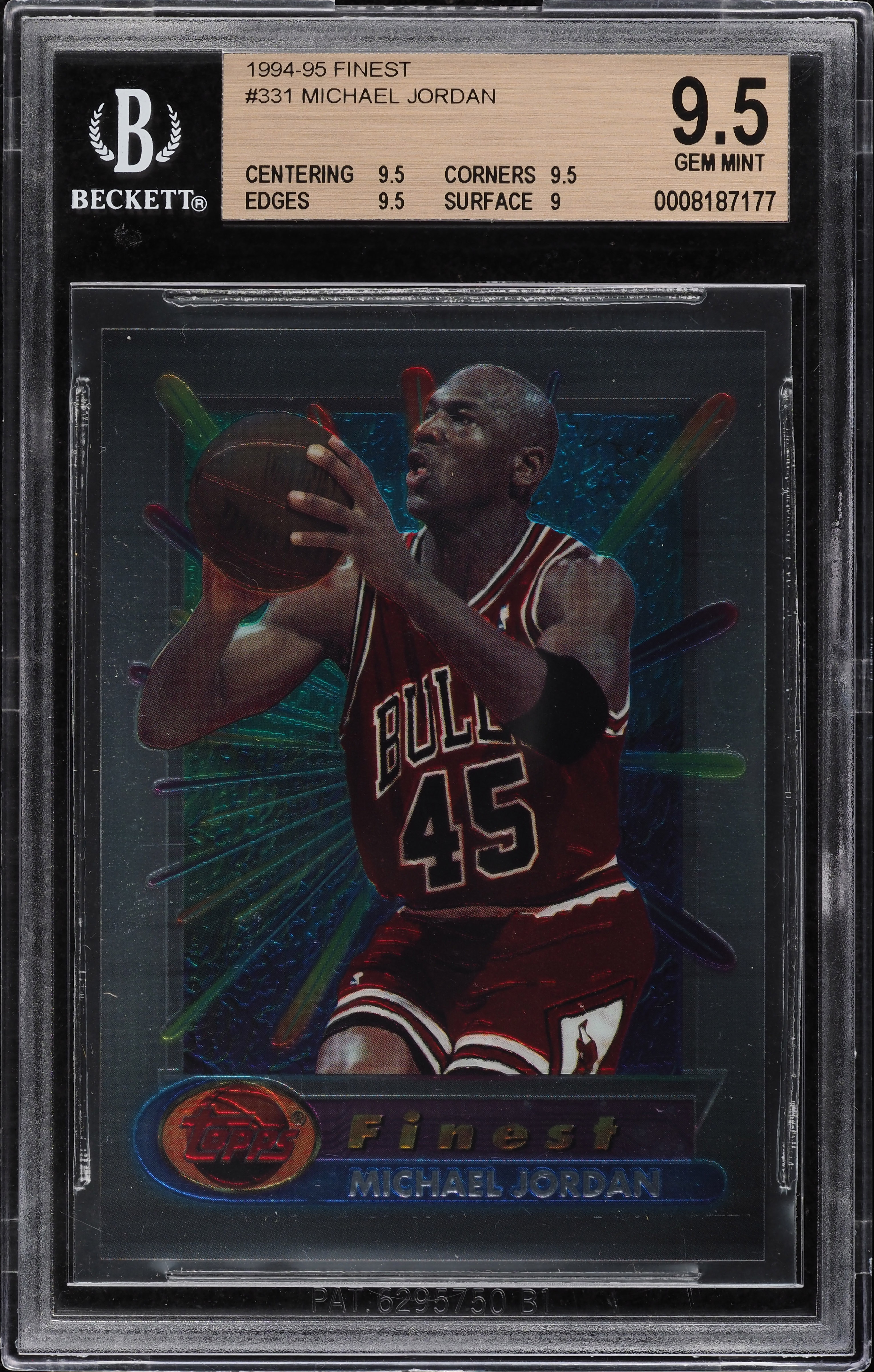 1994-95 TOPPS FINEST ジョーダン！！ 1994 Finest Michael Jordan Refractor w/Coating PSA 10 | eBay