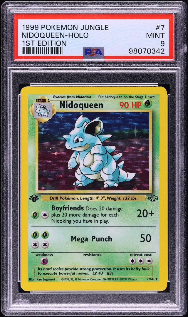 Nidoqueen 1999 Jungle #07/64 1st Edition Holo Price Guide