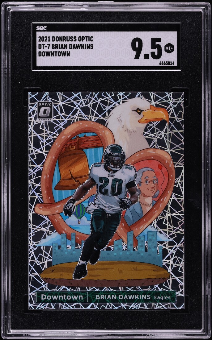 2021 Donruss Optic Downtown Brian Dawkins #DT-7 SGC 9.5 MINT+