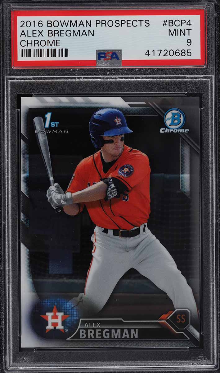 2016 Bowman Chrome Prospect Alex Bregman ROOKIE RC #BCP4 PSA 9 MINT