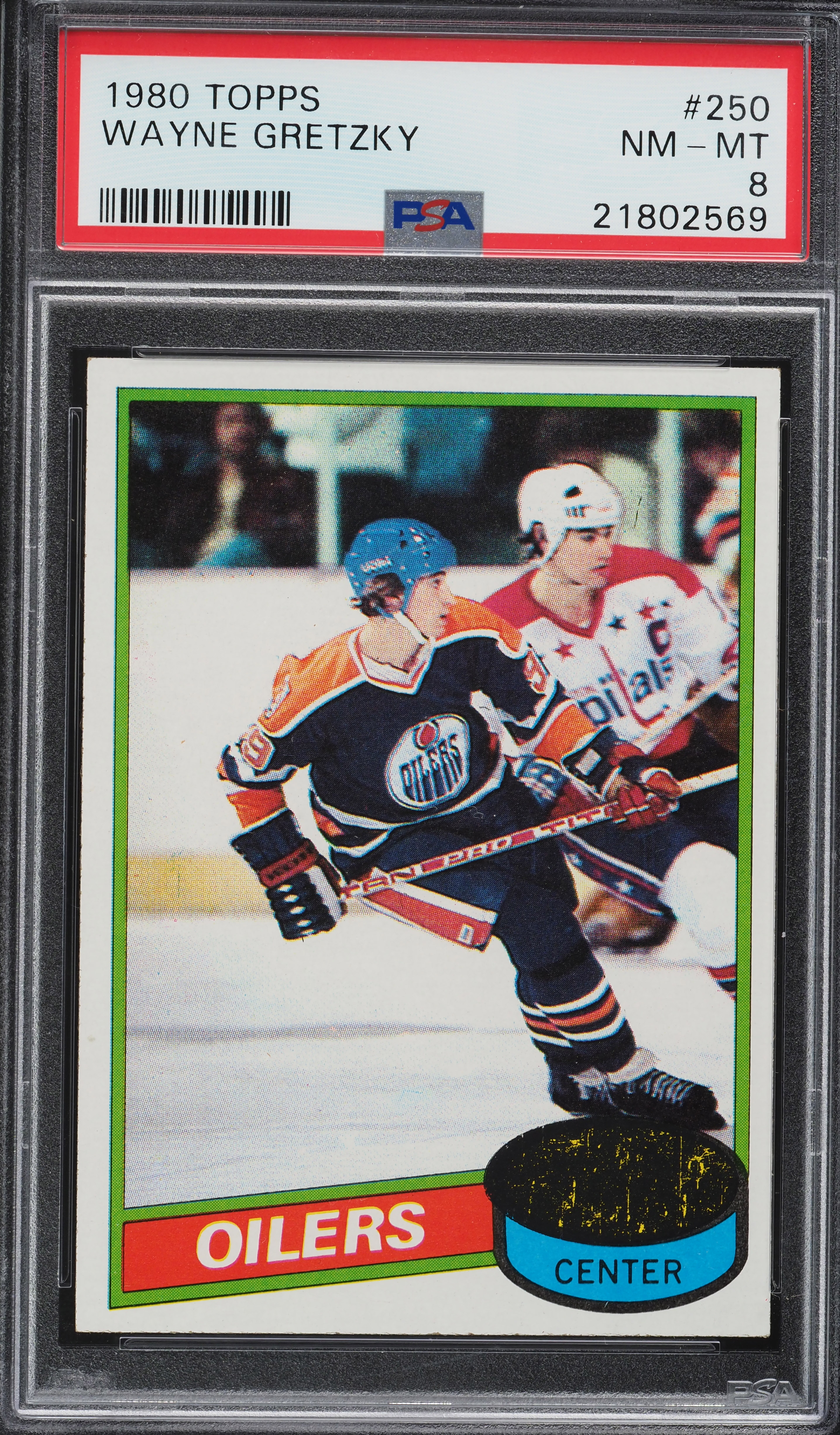 1980 Topps Hockey Wayne Gretzky #250 PSA 8 NM-MT