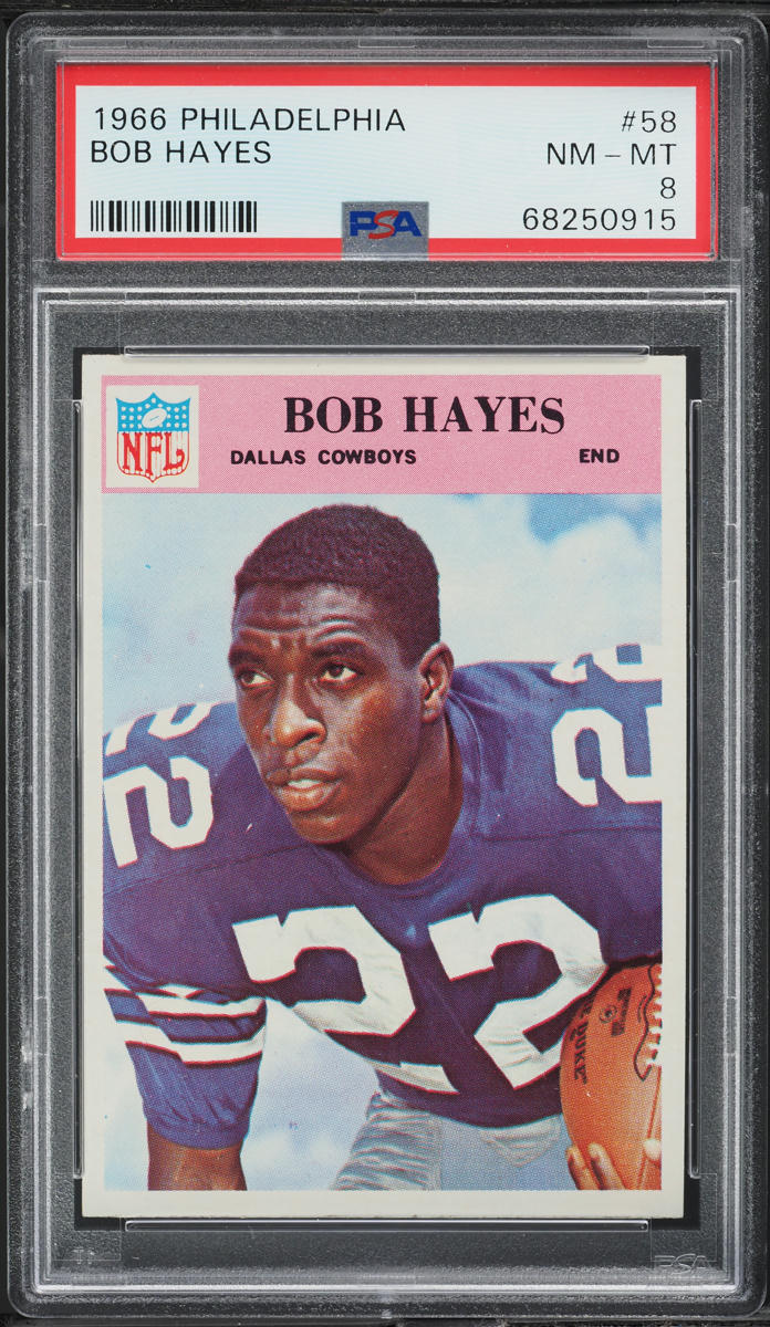 1966 Philadelphia Bob Hayes ROOKIE #58 PSA 8 NM-MT