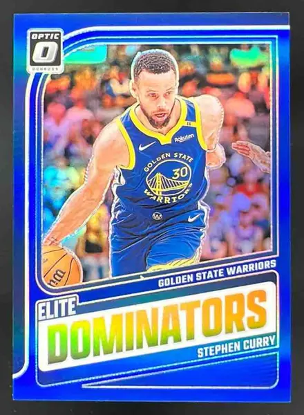 2024-25 Panini Donruss Optic Elite Dominators Blue #4 Stephen Curry /49