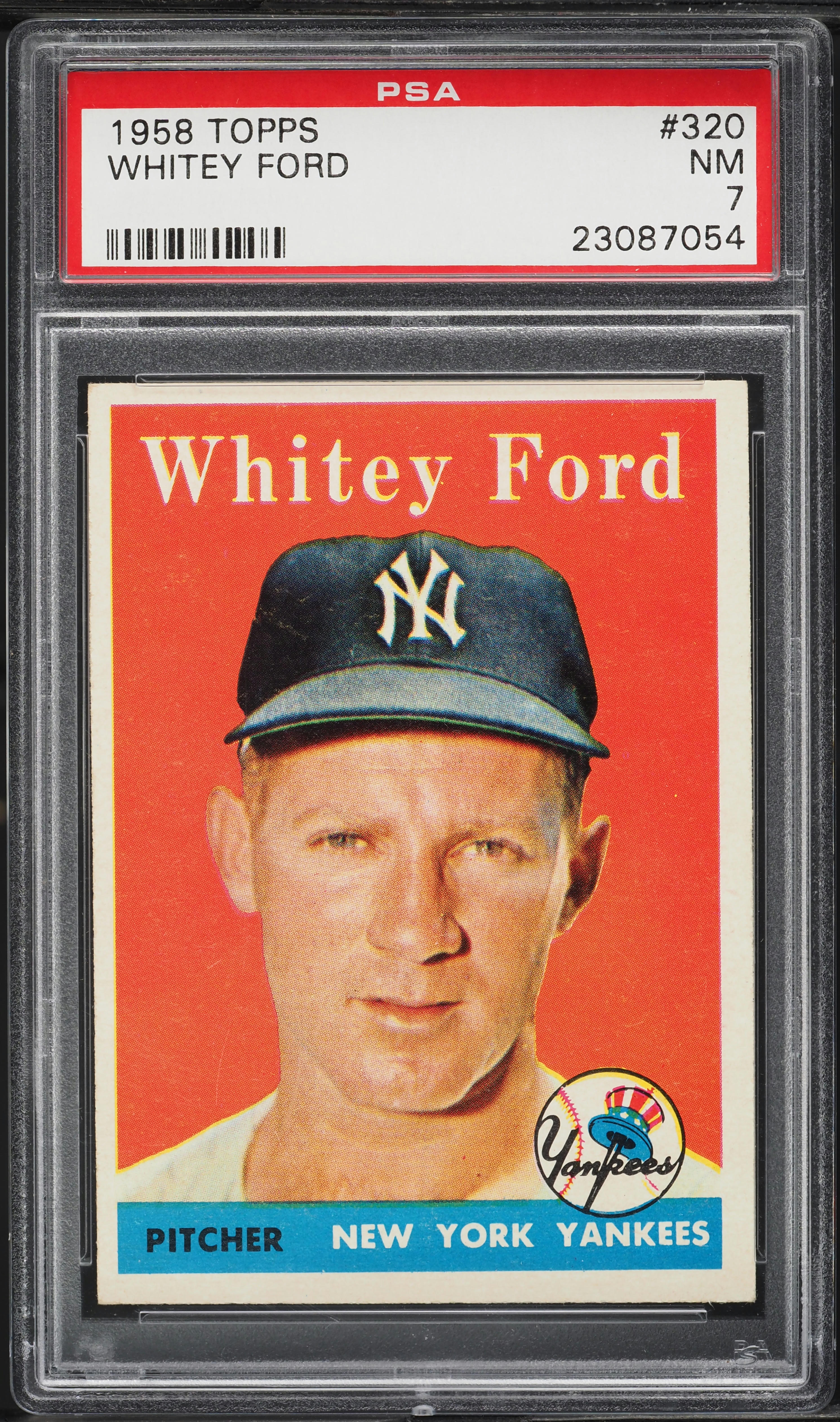 1958 Topps Whitey Ford #320 PSA 7 NRMT