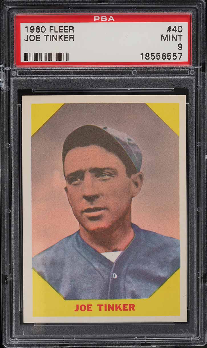 Joe Tinker #40 1960 Fleer Baseball Greats