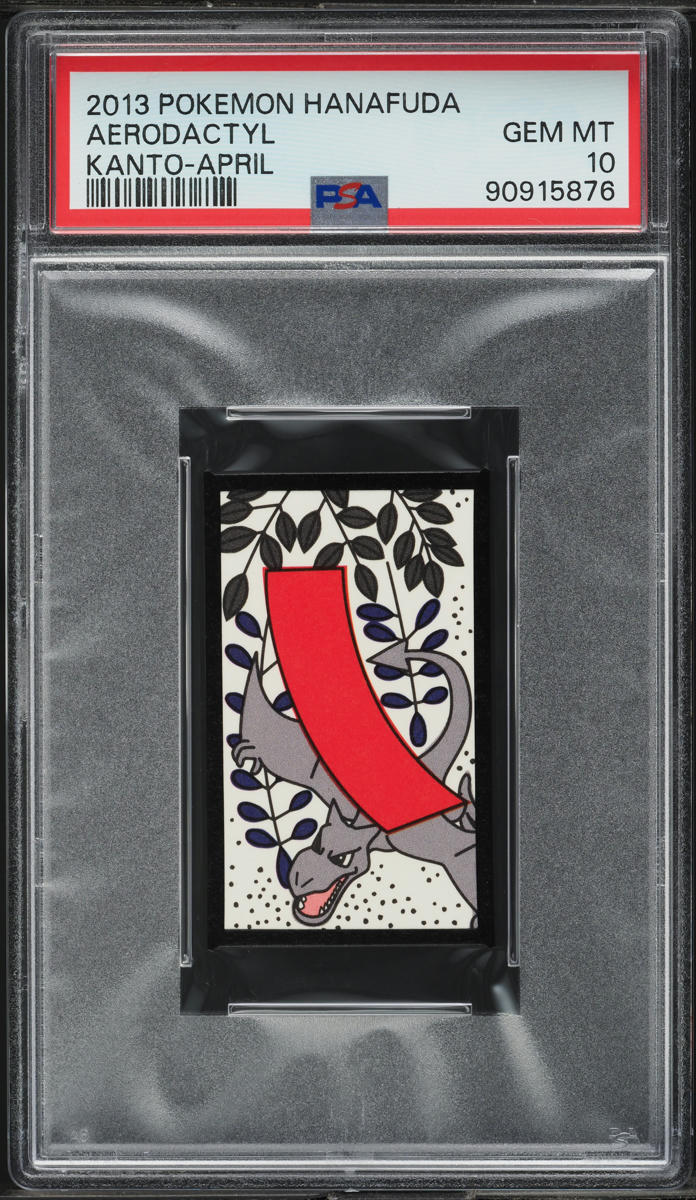 2013 Pokemon Hanafuda Kanto April Aerodactyl PSA 10 GEM MINT