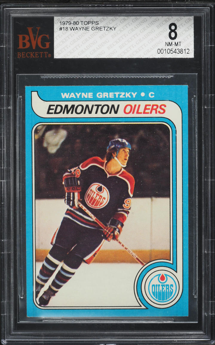 1979 Topps Hockey Wayne Gretzky ROOKIE #18 BVG 8 NM-MT