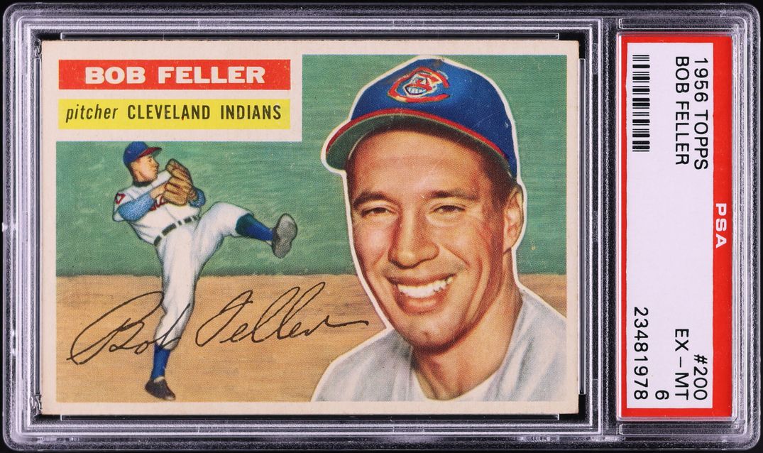 1956 Topps Bob Feller #200 PSA 6 EXMT