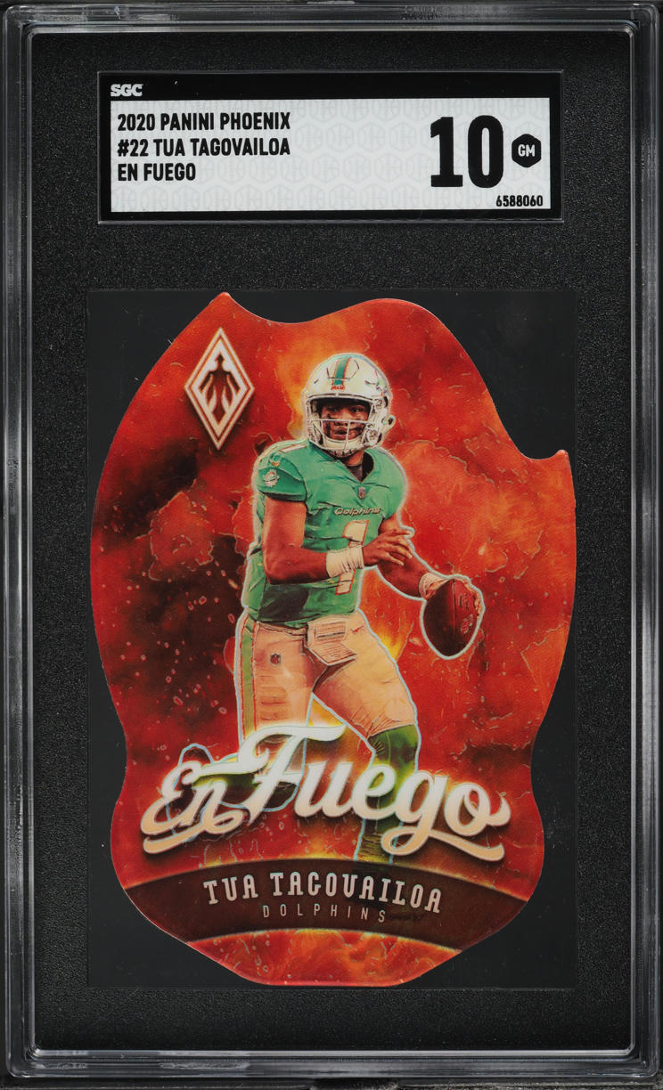 2020 Panini Phoenix En Fuego Tua Tagovailoa ROOKIE #22 SGC 10 GEM MINT