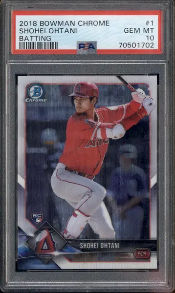 2018 Bowman Chrome #1 Shohei Ohtani RC PSA 10