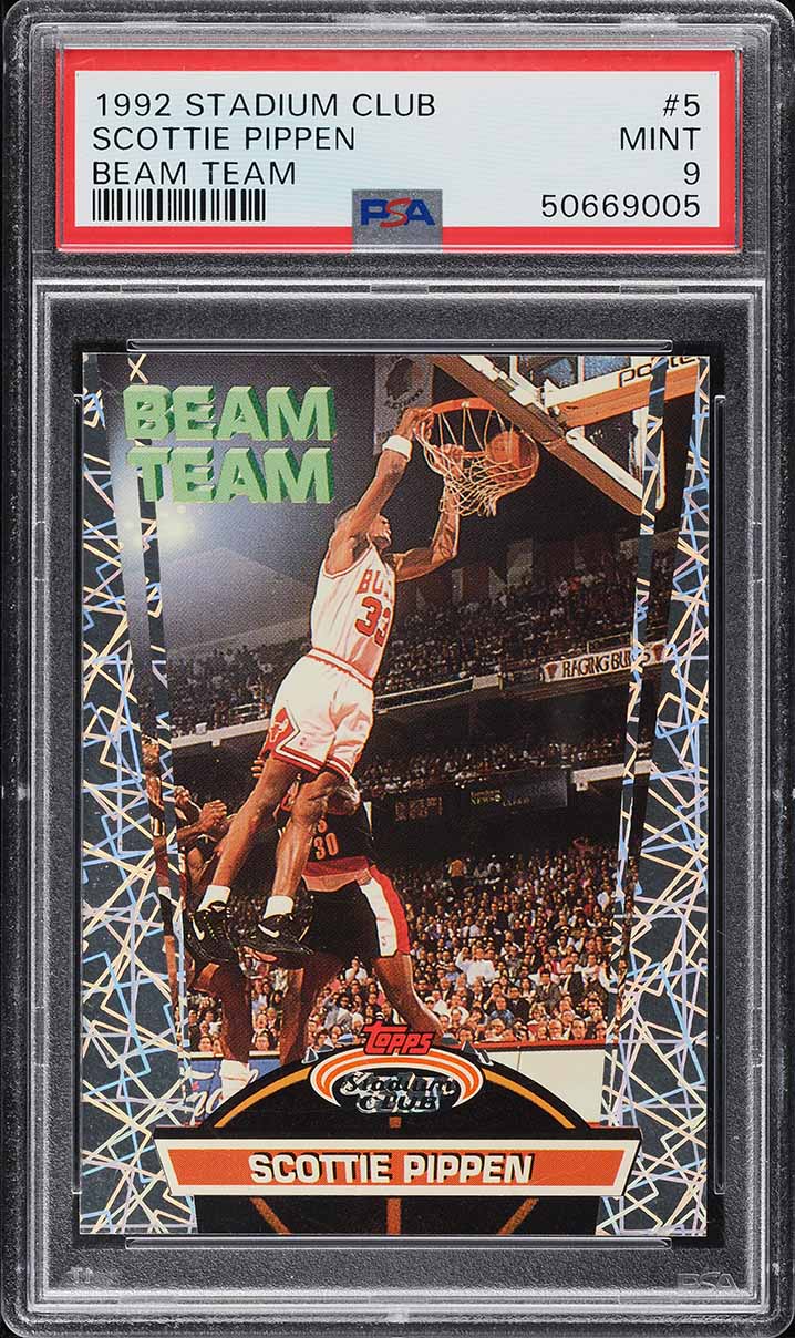 1992 Stadium Club Beam Team Scottie Pippen #5 PSA 9 MINT