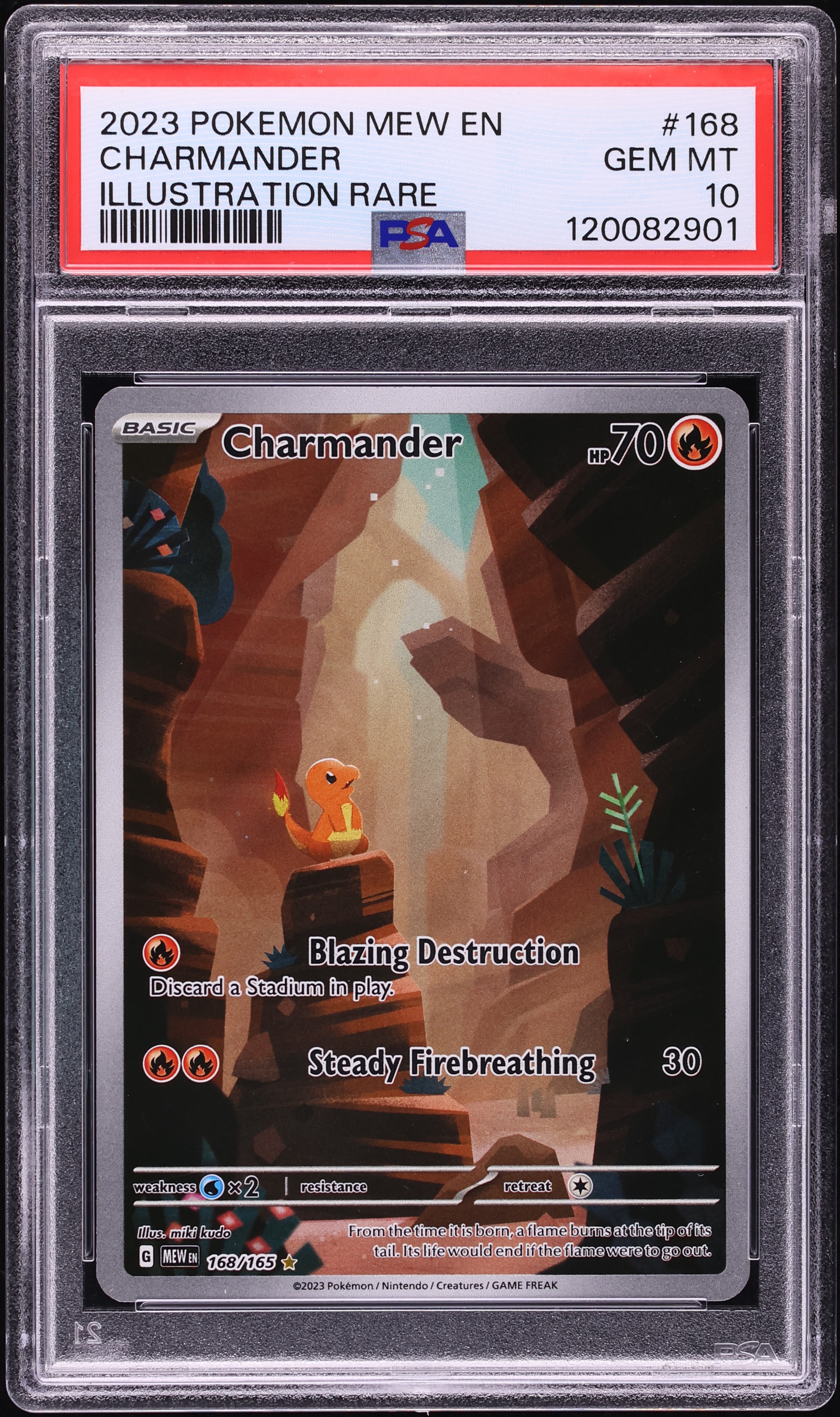 2023 Pokemon Scarlet & Violet IR Charmander #168 PSA 10 GEM MINT