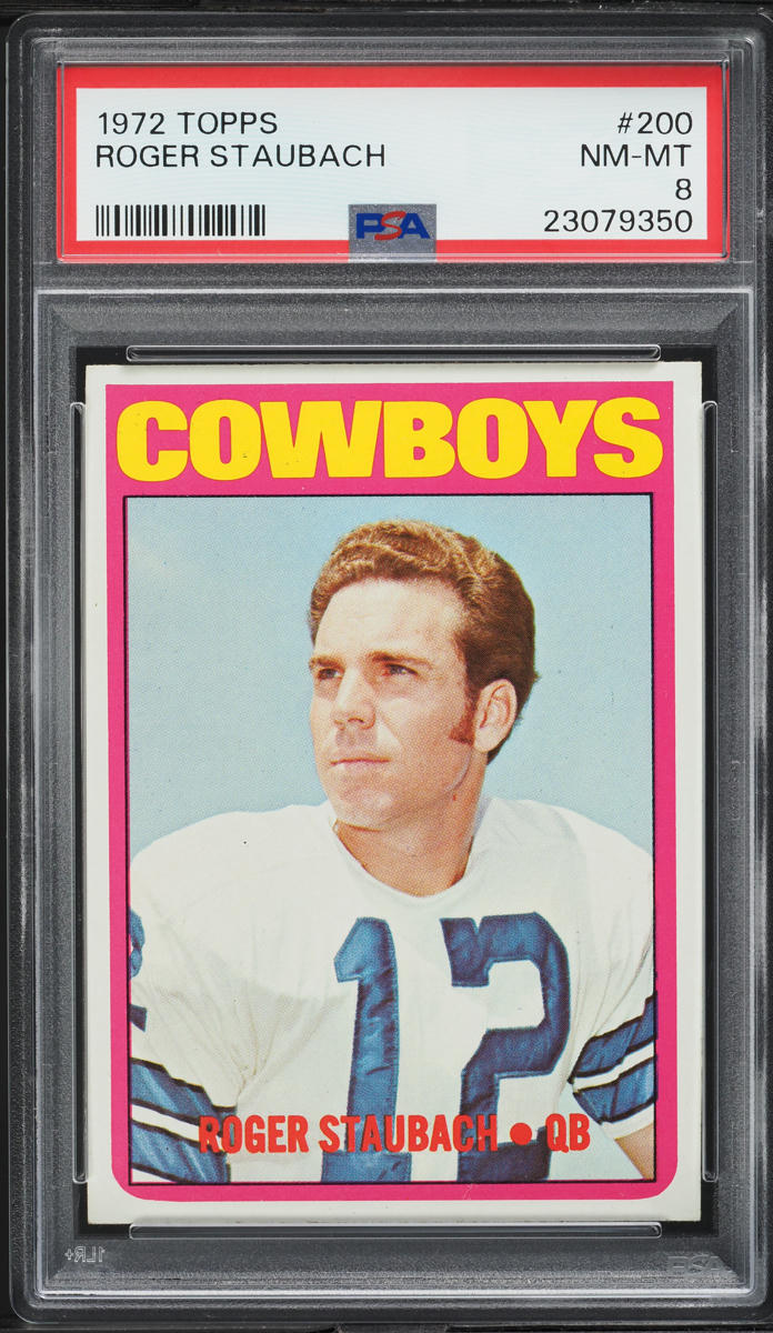 1972 Topps Football Roger Staubach ROOKIE #200 PSA 8 NM-MT