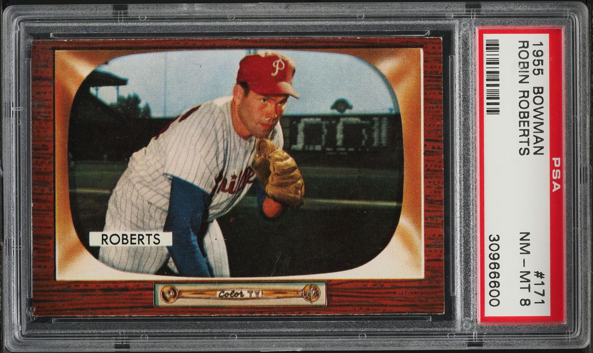 1955 Bowman Robin Roberts #171 PSA 8 NM-MT