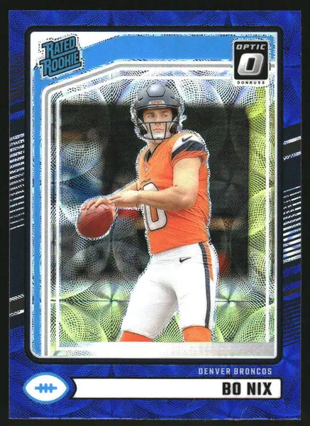 2024 Donruss Optic Rated Rookie Preview Blue Scope #369 Bo Nix Rated Rookie RC