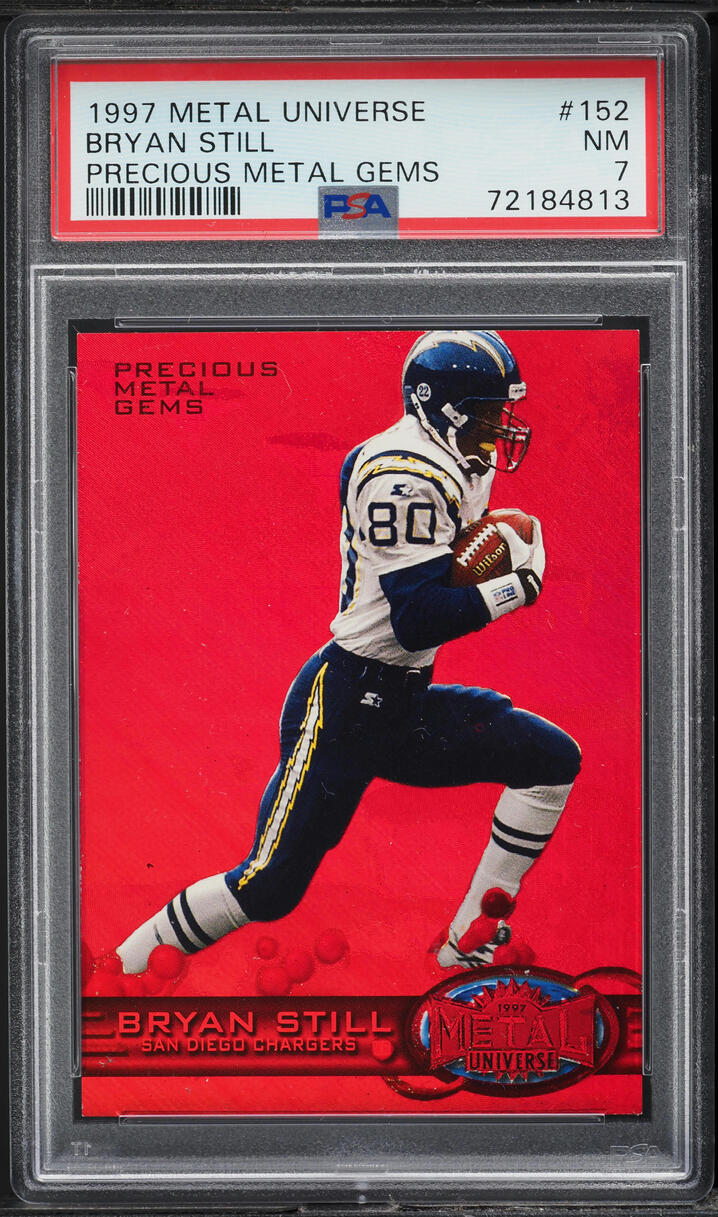 1997 Metal Universe Precious Metal Gems PMG Red Bryan Still /150 #152 PSA 7 NRMT