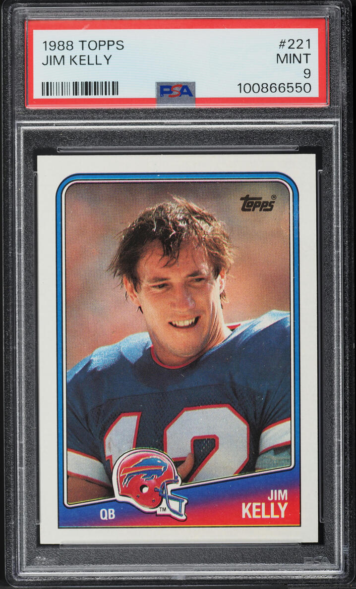 1988 Topps Football Jim Kelly #221 PSA 9 MINT