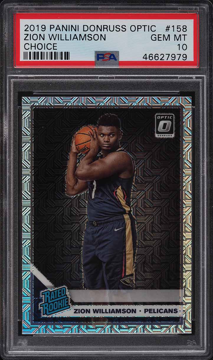 2019 Donruss Optic Choice Zion Williamson ROOKIE #158 PSA 10 GEM MINT