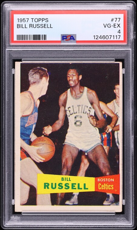 1957 Topps Basketball SP Bill Russell ROOKIE #77 PSA 4 VGEX