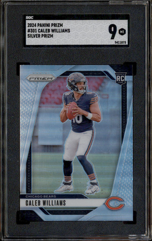 2024 Panini Prizm Silver Prizm #301 Caleb Williams RC SGC 9