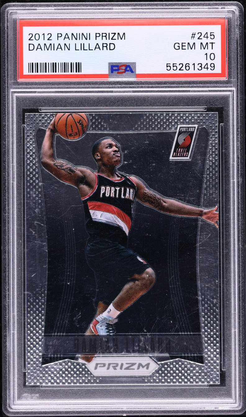 2012 Panini Prizm Damian Lillard ROOKIE #245 PSA 10 GEM MINT