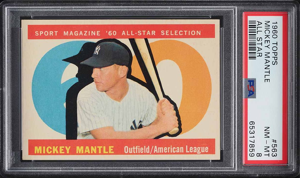 1960 Topps Mickey Mantle ALL-STAR #563 PSA 8 NM-MT (PWCC-A)