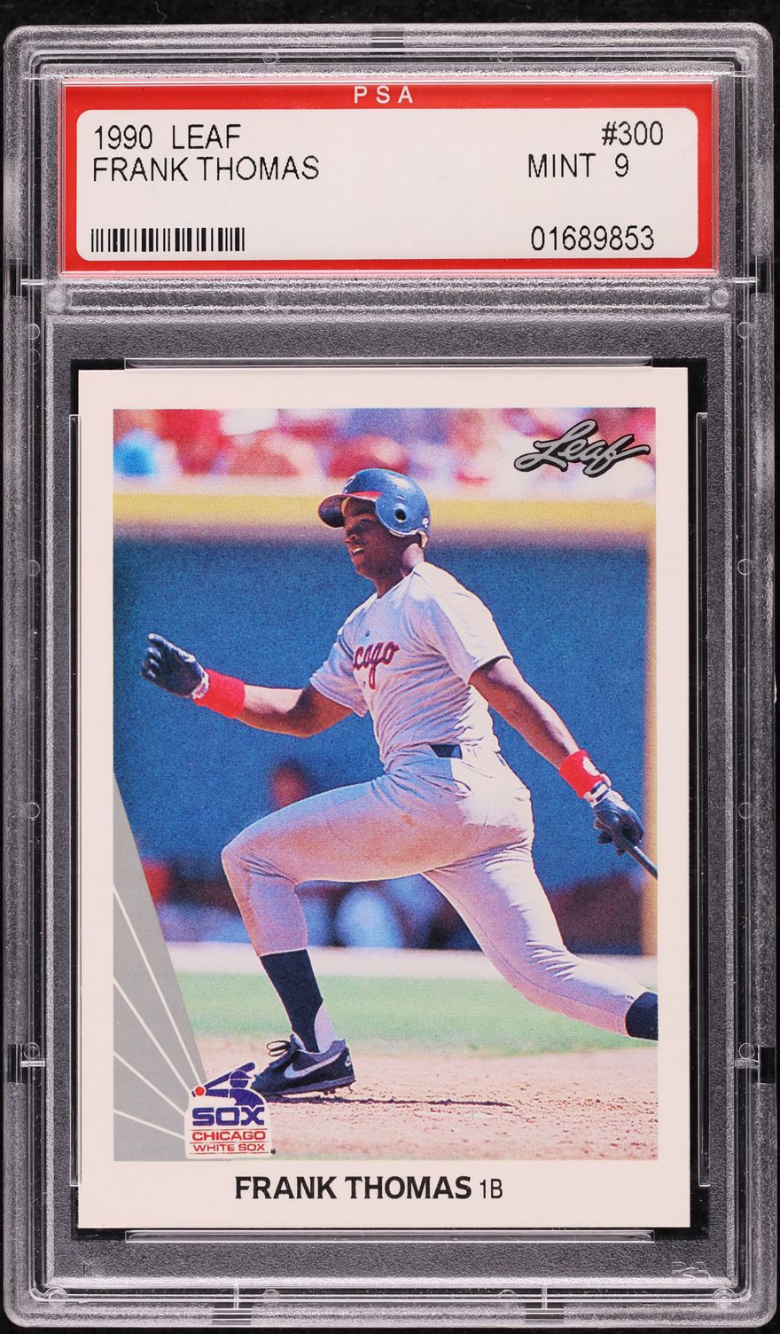 1990 Leaf Frank Thomas ROOKIE #300 PSA 9 MINT