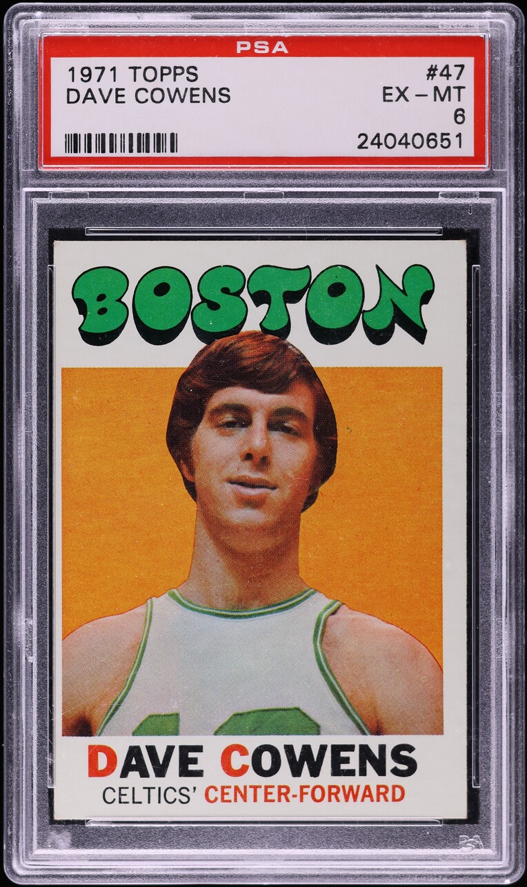 1971 Topps Basketball Dave Cowens ROOKIE #47 PSA 6 EXMT