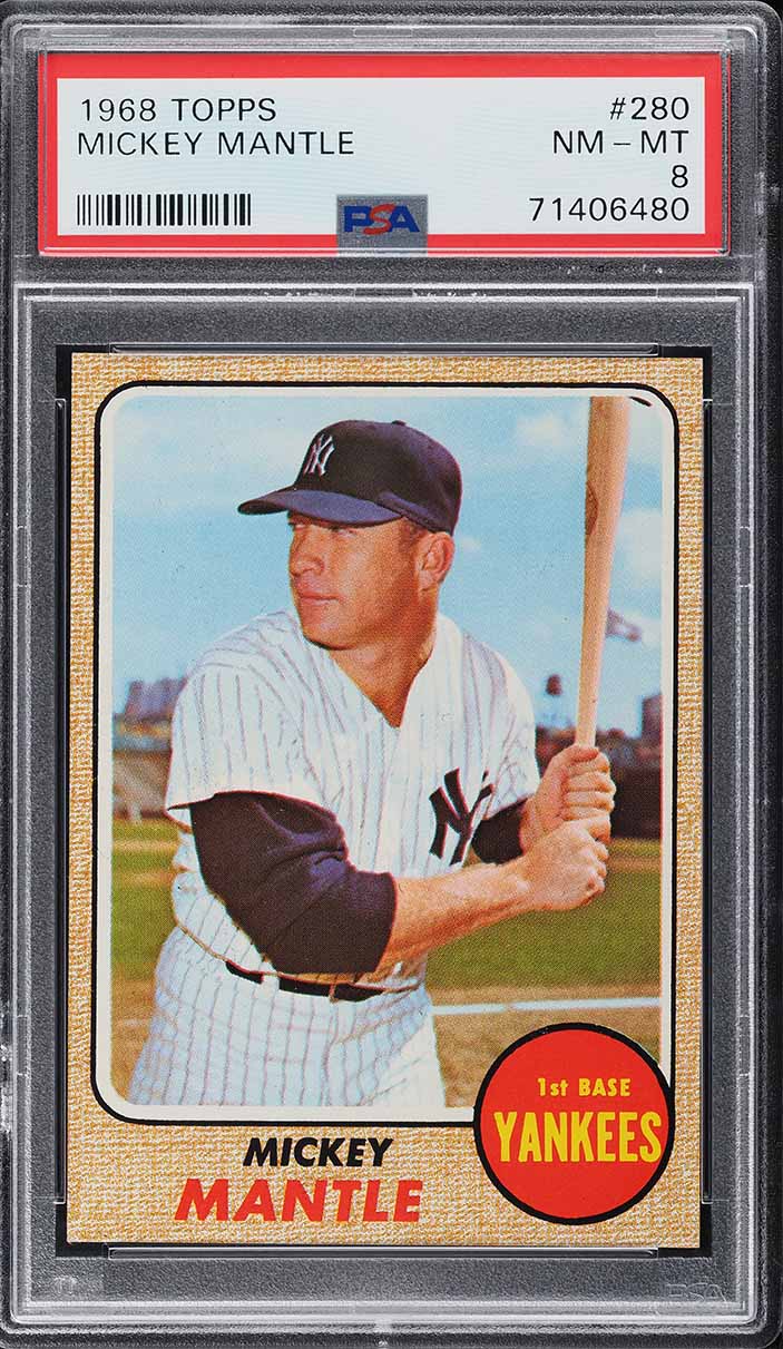 1968 Topps Mickey Mantle #280 PSA 8 NM-MT