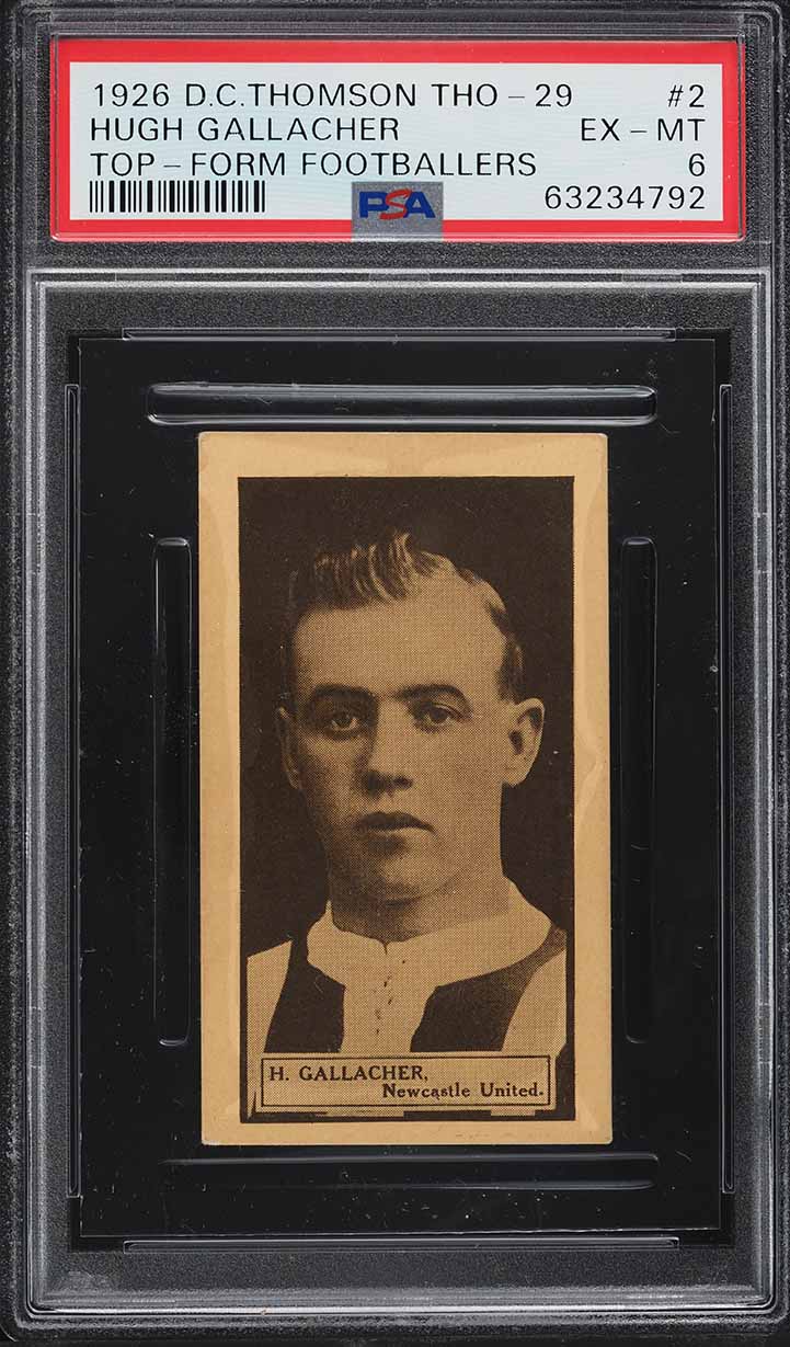 1926 D.C. Thomson Top-Form Footballers #2 Hugh Gallacher — front