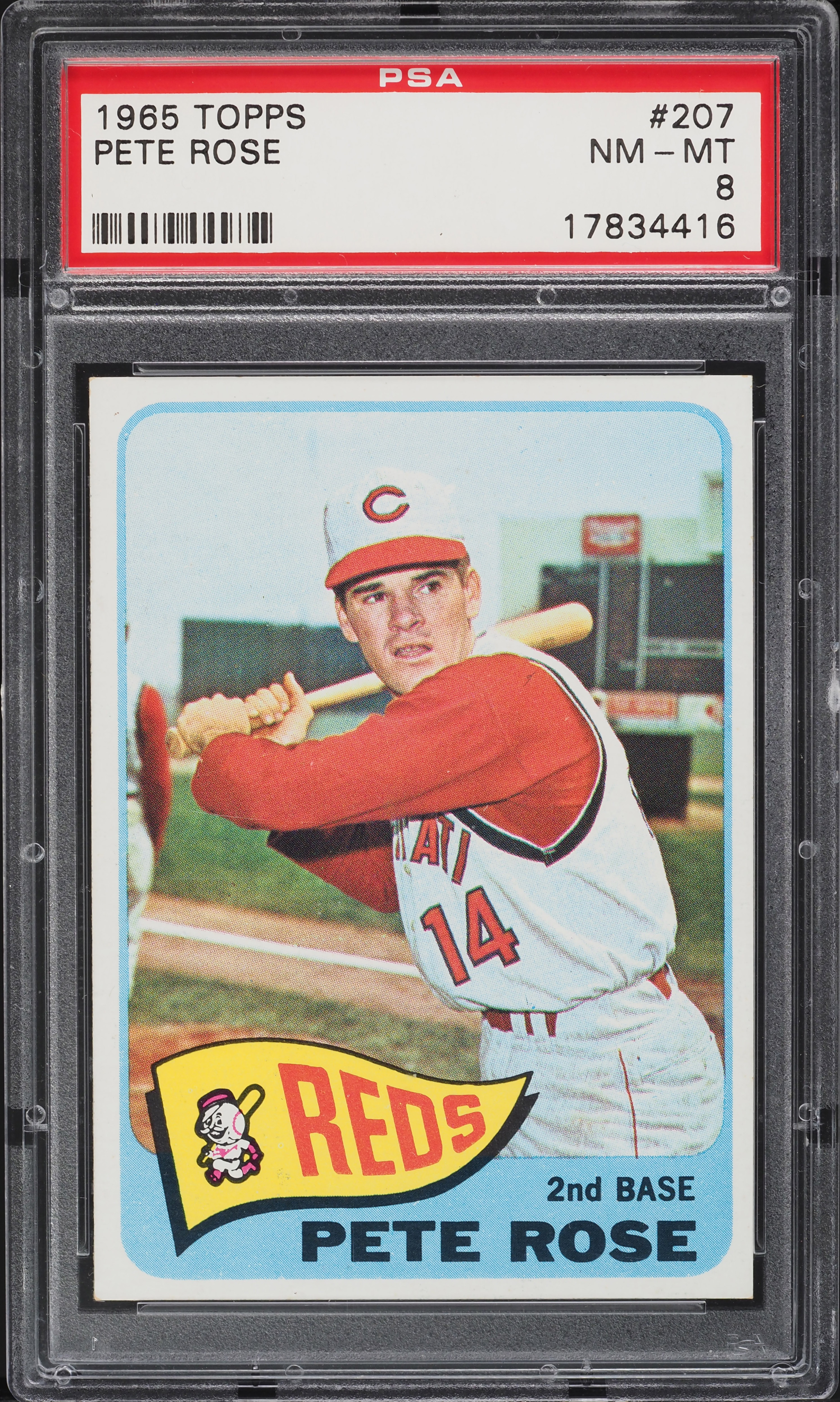 1965 Topps Pete Rose #207 PSA 8 NM-MT