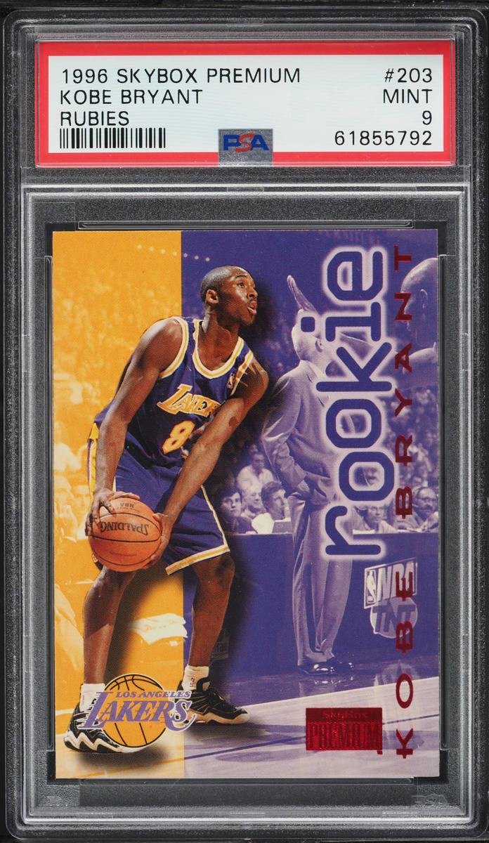 1996 Skybox Premium Rubies Kobe Bryant ROOKIE #203 PSA 9 MINT