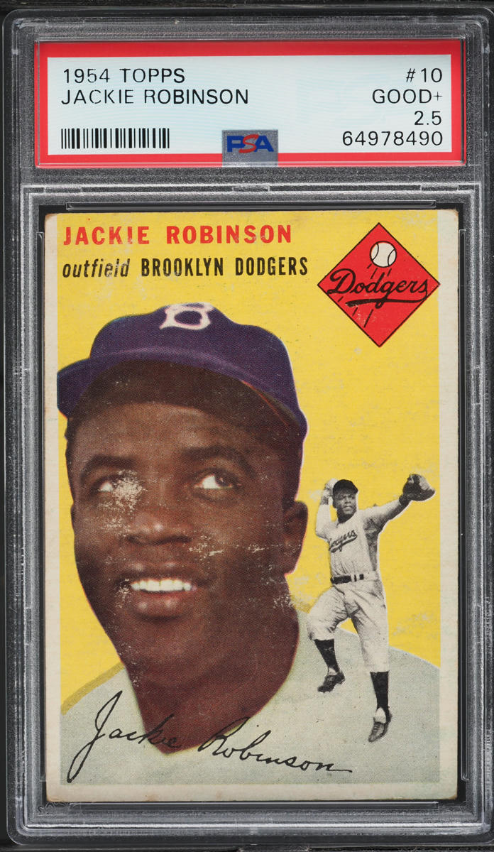 1954 Topps Jackie Robinson #10 PSA 2.5 GD+
