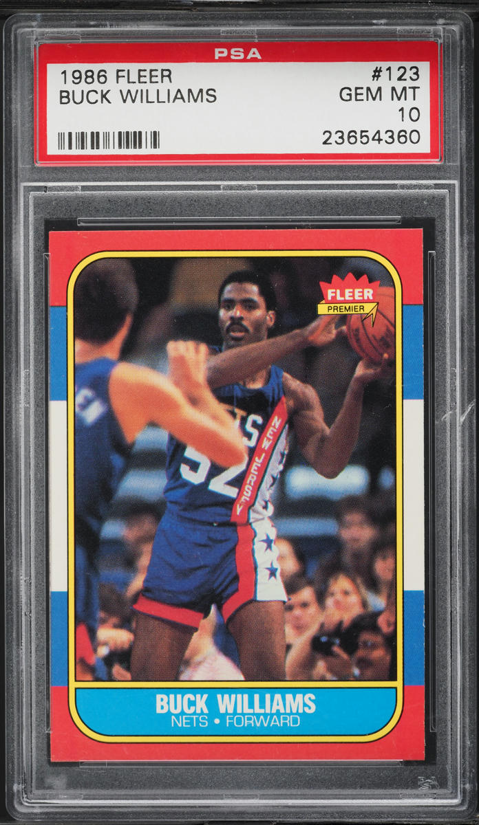 1986 Fleer Basketball Buck Williams #123 PSA 10 GEM MINT