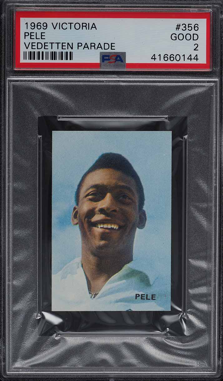 1969 Victoria Vedetten Parade Soccer Pele #356 PSA 2 GD