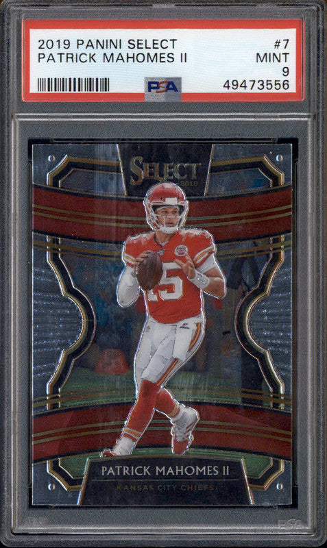 2019 Panini Select #7 Patrick Mahomes II PSA 9