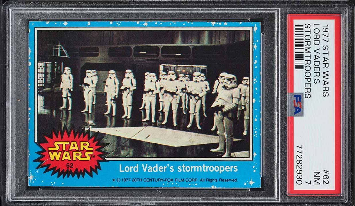 1977 Topps Star Wars Lord Vader's Stormtroopers #62 PSA 7 NRMT