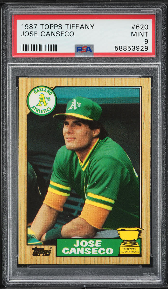 1987 Topps Tiffany Jose Canseco #620 PSA 9 MINT