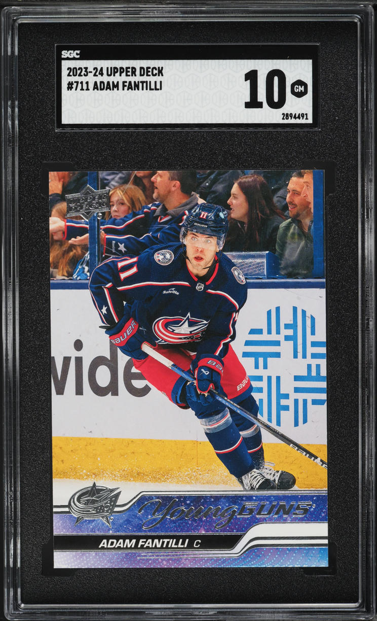 2023 Upper Deck Young Guns Adam Fantilli ROOKIE #711 SGC 10 GEM MINT