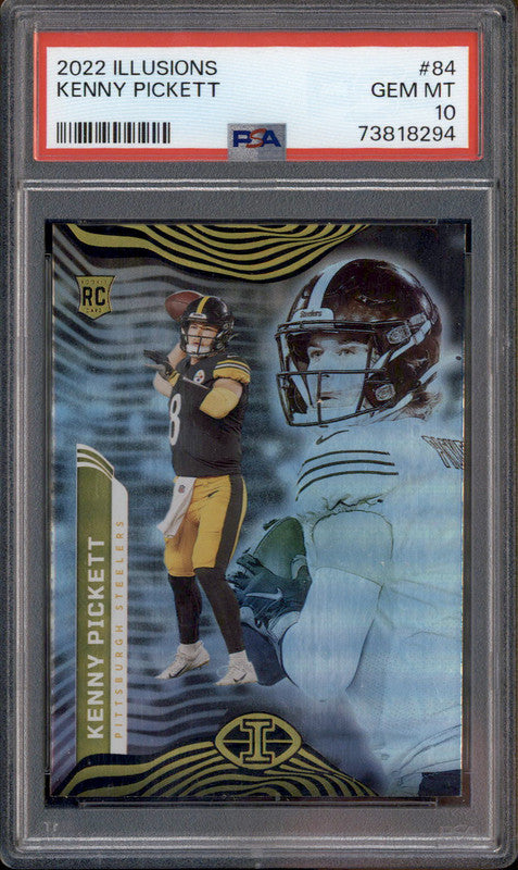 2022 Panini Illusions #84 Kenny Pickett RC Rookie PSA 10