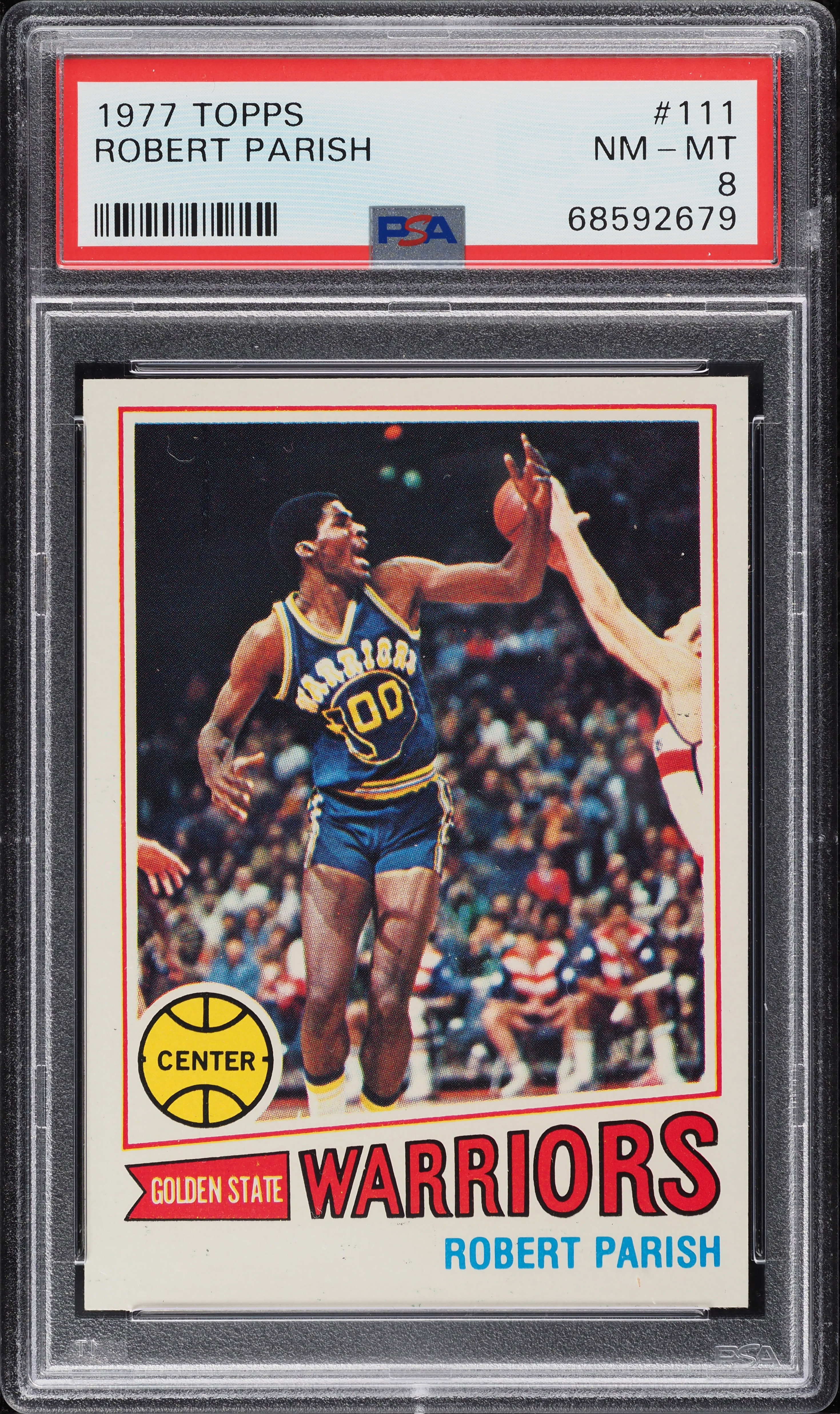 1977 Topps Basketball Robert Parish ROOKIE #111 PSA 8 NM-MT