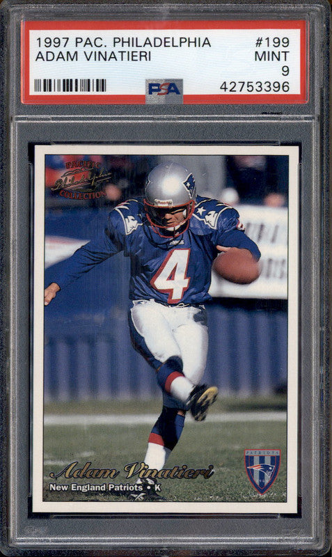 1997 Pacific Philadelphia #199 Adam Vinatieri PSA 9