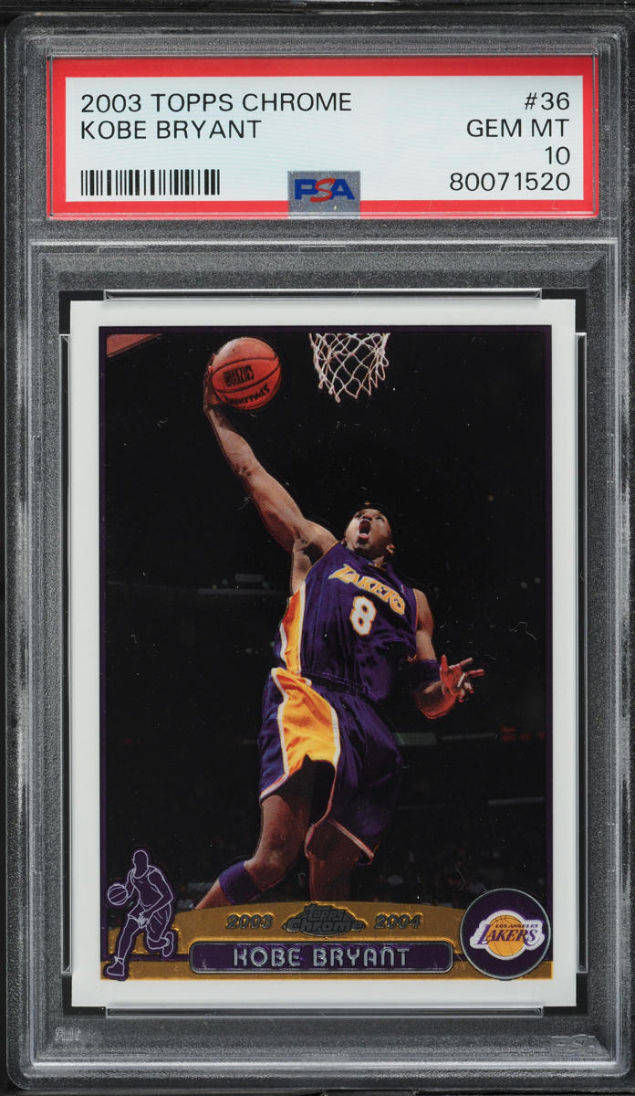 2003 Topps Chrome Kobe Bryant #36 PSA 10 GEM MINT