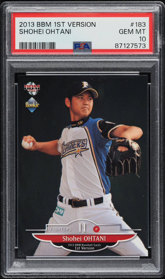 2013 BBM 1st Version Shohei Ohtani ROOKIE #183 PSA 10 GEM MINT