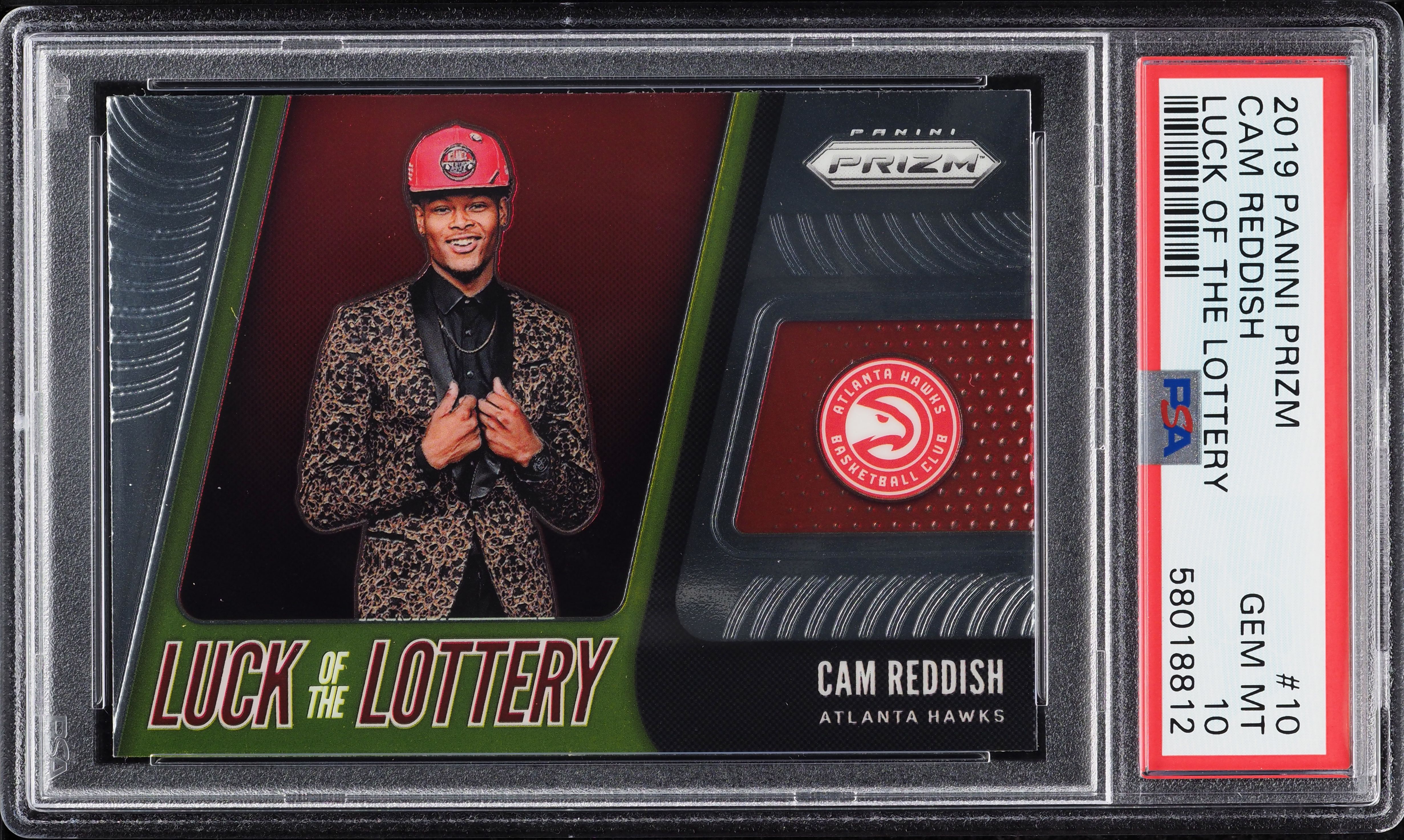 2019 Panini Prizm Luck Of The Lottery Cam Reddish ROOKIE #10 PSA 10 GEM MINT