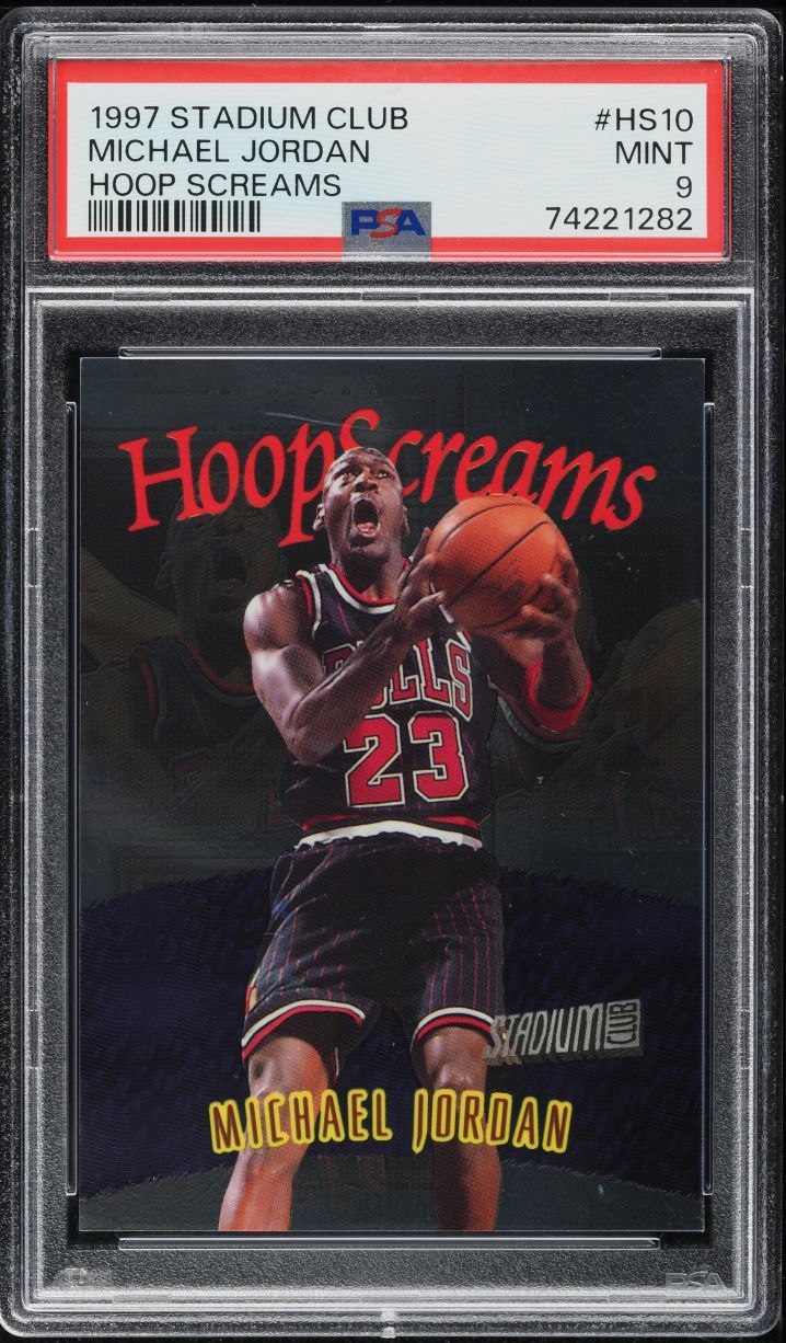 1997 Stadium Club Hoop Screams Michael Jordan #HS10 PSA 9 MINT
