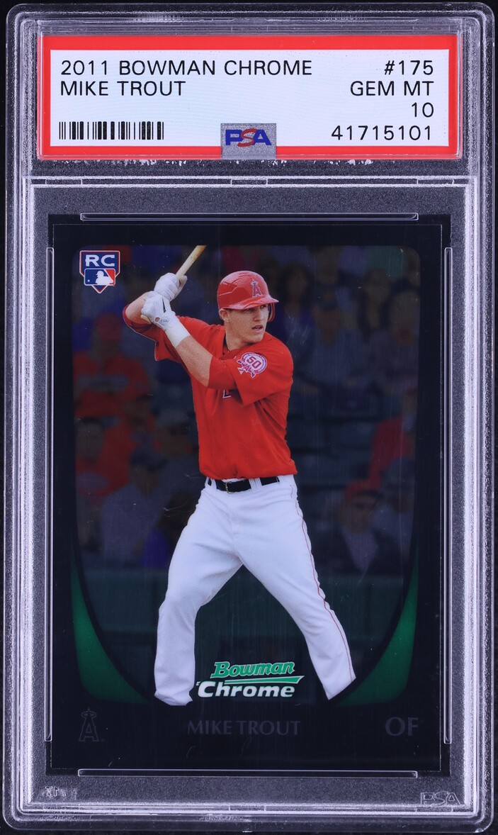 2011 Bowman Chrome Mike Trout ROOKIE #175 PSA 10 GEM MINT