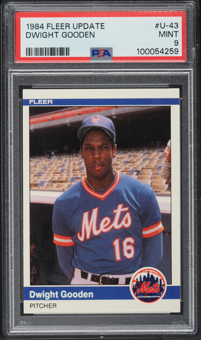 1984 Fleer Update Dwight Gooden ROOKIE #U-43 PSA 9 MINT