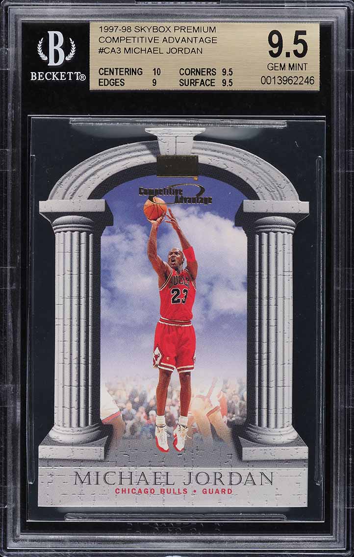 1997 Skybox Premium Competitive Advantage Die-Cut Michael Jordan #CA3 BGS 9.5